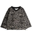 Mini Rodini Blouse - Leopard Brushed Top - Grey/Black
