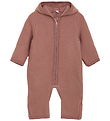 Huttelihut Overall - Wollvlies - Burlwood m. Ohren