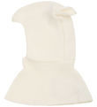 Huttelihut Balaclava - Ull - 1-lag - Off-White m. Ører