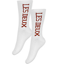 Les Deux Strumpor - 2-pack - Yrsel Rib - White