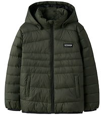 Name It Puffer Jacket - NkmMarble - Deep Depths