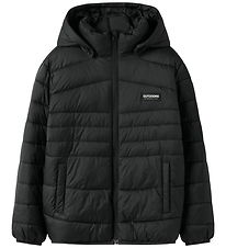 Name It Puffer Jacket - NkmMarble - Black