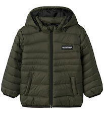 Name It Puffer Jacket - NmmMarble - Deep Depths
