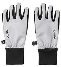 Reima Gloves w. Fleece - Softshell - Heippa - Black/Silver