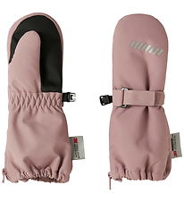 Name It Mittens w. Fleece - NmnSnow10 - Woodrose w. Zipper