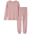 MarMar Pyjama set - Soft Berry m. Pointelle