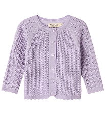 MarMar Cardigan - Totti - Wool/Cotton - Amethyst