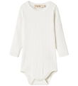 MarMar Bodysuit l/s - Rib - Benedicte - Gentle White