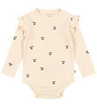 Konges Sløjd Bodysuit l/s - Sui - Cherry w. Pointelle