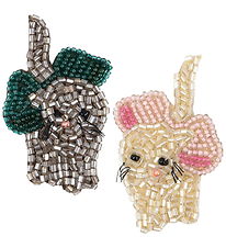 Konges Sløjd Hair clip - 2-Pack - Bow Kitty