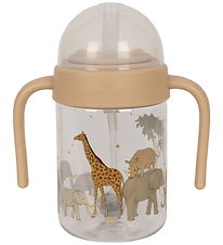 Konges Sløjd Water Bottle w. Handle - 330 mL - Safari
