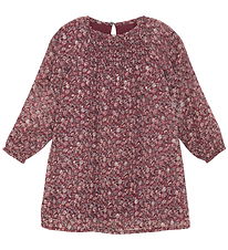 Creamie Dress - Dobby - Vineyard Wine