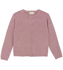 Creamie Cardigan - Viscose/Nylon - Pointelle - Woodrose
