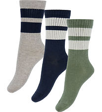 MP Strumpor - Rib - 3-pack - Ankare - Ljusbrunmelerad
