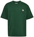 Hummel T-shirt - HmlJR - Dark Green w. Logo