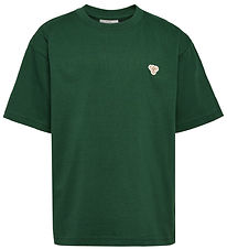 Hummel T-shirt - HmlJR - Dark Green w. Logo