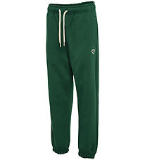 Hummel Sweatpants - HmlJR - Dark Green w. Logo