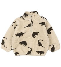 Konges Sløjd Fleece Jumper - Jody Teddy - Dino Silhouette