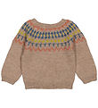 MarMar Blouse - Wool - Tuso - Brown/Multicolour