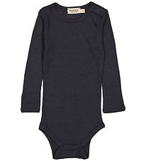 MarMar Bodysuit l/s - Rib - Wool - Bense - Night