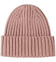 Name It Beanie - Rib - Knitted - NkmMab - Woodrose