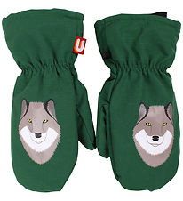 DYR-Cph Mittens w. Fleece - DYRPaw - DK Pine w. Wolf