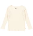 Konges Sløjd Bluse - Rib - Papin - Antique White m. Lochmuster