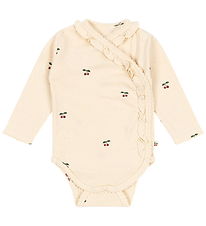 Konges Sløjd Wrap Bodysuit l/s - Sui - Cherry