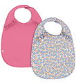 Konges Sløjd Bibs - 2-Pack - Fleur Rosier/Chateau Rose