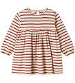 Lil' Atelier Dress - NmfLima - Turtledove/Red Dahlia