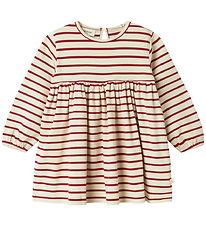 Lil' Atelier Dress - NmfLima - Turtledove/Red Dahlia