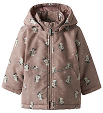 Name It Winter Coat - NmfMaxi - Woodrose/Unicorn
