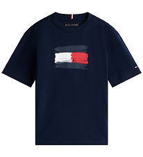 Tommy Hilfiger T-shirt - Flag Archive - Dark Night Navy
