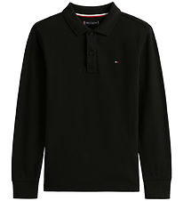 Tommy Hilfiger Polo shirt - Piqué - Black w. Logo