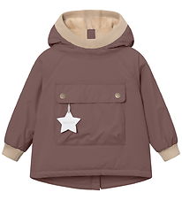 Mini A Ture Winter Coat - MatBaby Wen Fleece Anorak - Peppercorn