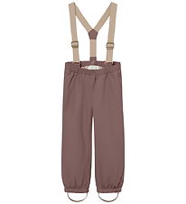 Mini A Ture Ski Pants w. Suspenders - MatWilas - Peppercorn Plum