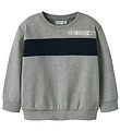 Name It Sweatshirt - NmmVance - Grey Melange w. Navy
