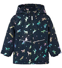 Name It Winter Coat - Noos - NmfMaxi - Dark Sapphire/Unicorn