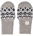 MP Mittens - Wool - Tórshavn - Light Brown Melange w. Pattern