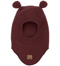 Mikk-Line Balaclava - Wool - Single Layer - Rum Raisin w. Ears