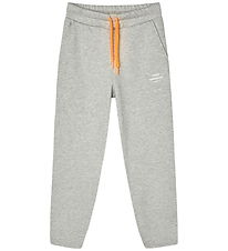 Mads Nørgaard Joggingbuxur - Fíll - Grátóna