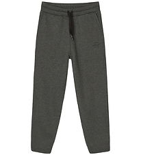 Mads Nørgaard Joggingbuxur - Phil - Kolgrár blandaður litur