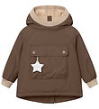 Mini A Ture Talvitakki - MatBaby Wen Fleece Anorak - Chestnut B