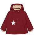 Mini A Ture Vinterjacka - MatWang Fleece - Röd Merlot