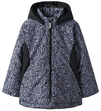 Name It Winter Coat - Noos - NkfMaxi - Black/ZEBRA