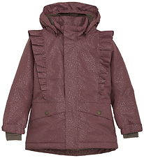 En Fant Jacke - Rüschen - AOP - Rose Taupe