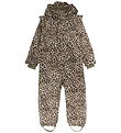 En Fant Snowsuit - Pine Bark w. Leopard/Ruffles