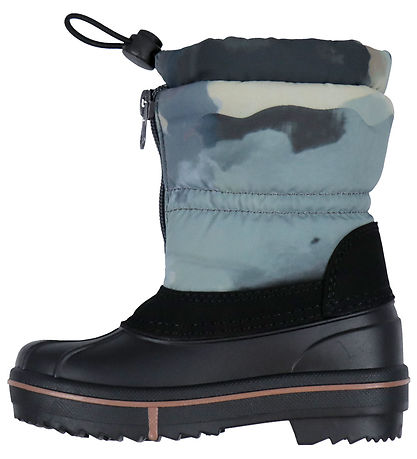 Color Kids Winter Boots - Wool - Stormy Weather w. Print