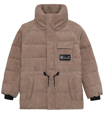Color Kids Puffer Jacket - Corduroy - String - Fossil