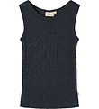 Wheat Unterhemd - Wolle/Seide - Rib - Iggy - Navy